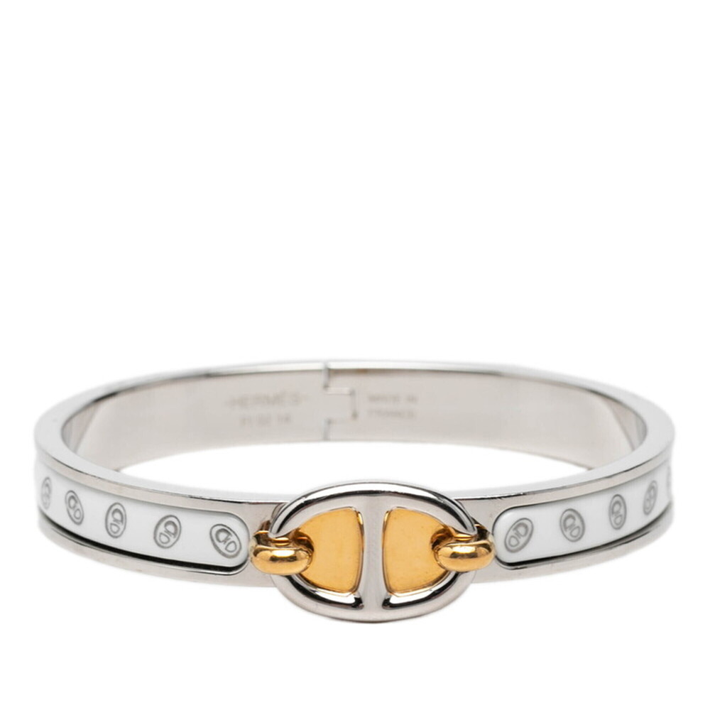 HERMES Silver Charm Bracelet